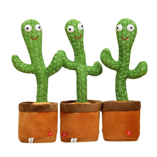 New dancing cactus plush electric toy can sing and repeat imitation learning to talk dancing cactus - INDMART